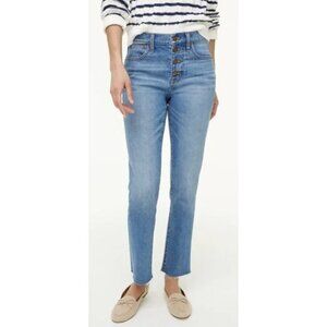 J. CREW Essential Straight Jean in All-Day Stretch Blue Mist Wash - Size 24